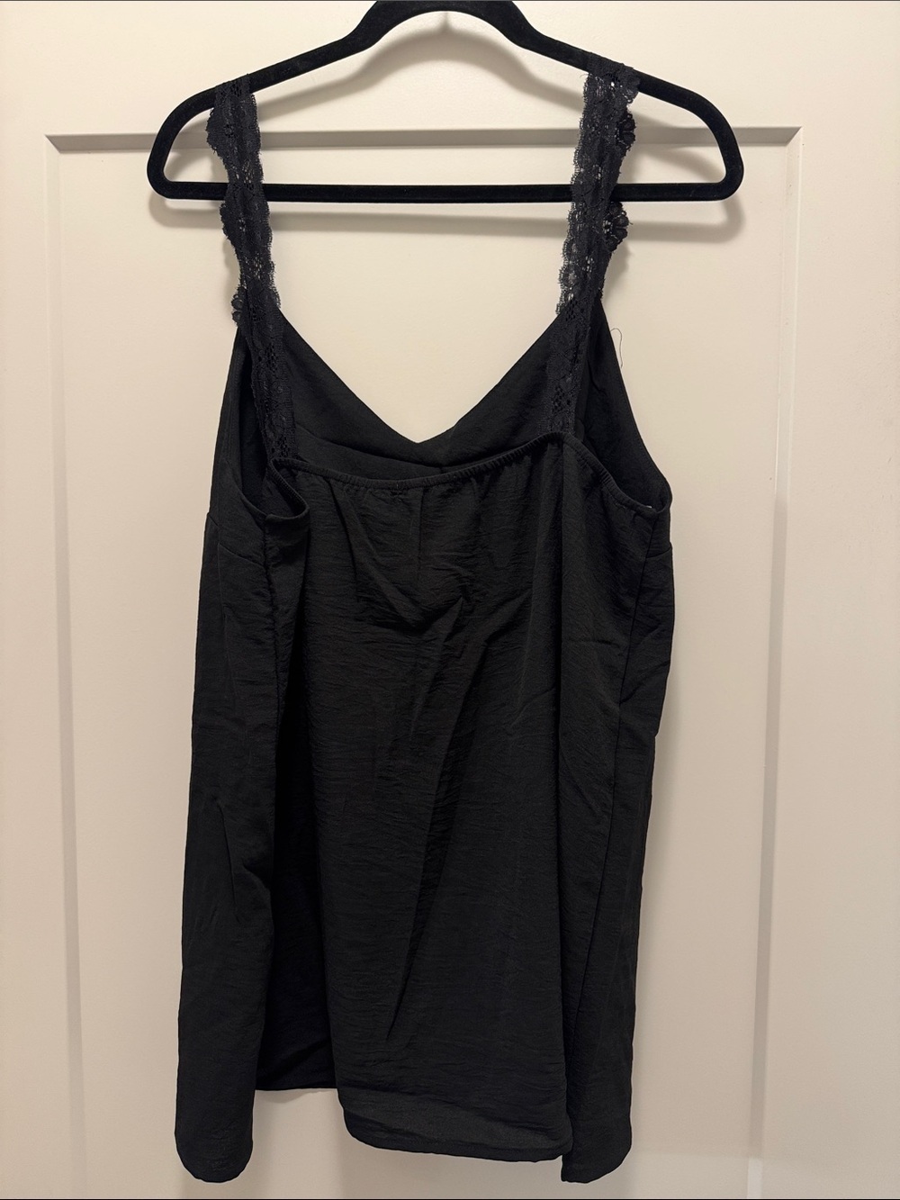 🆕 Culture Code Black Lace Strap Camisole Top With Lining. XL. NWT!🔥🔥 - Picture 4 of 6